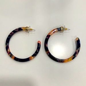 Acetate Hoop Earrings